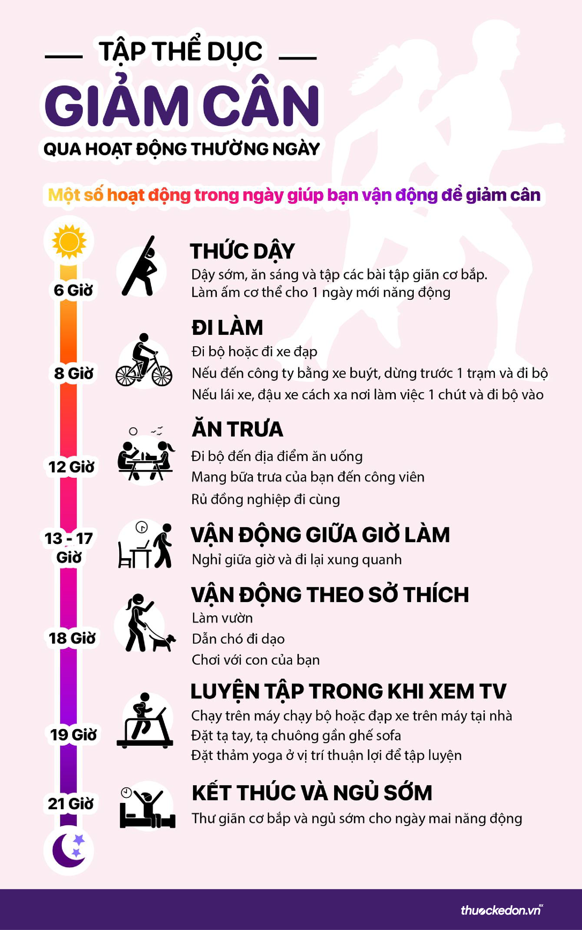 Tập thể dục giảm cân qua các hoạt đông thường ngày