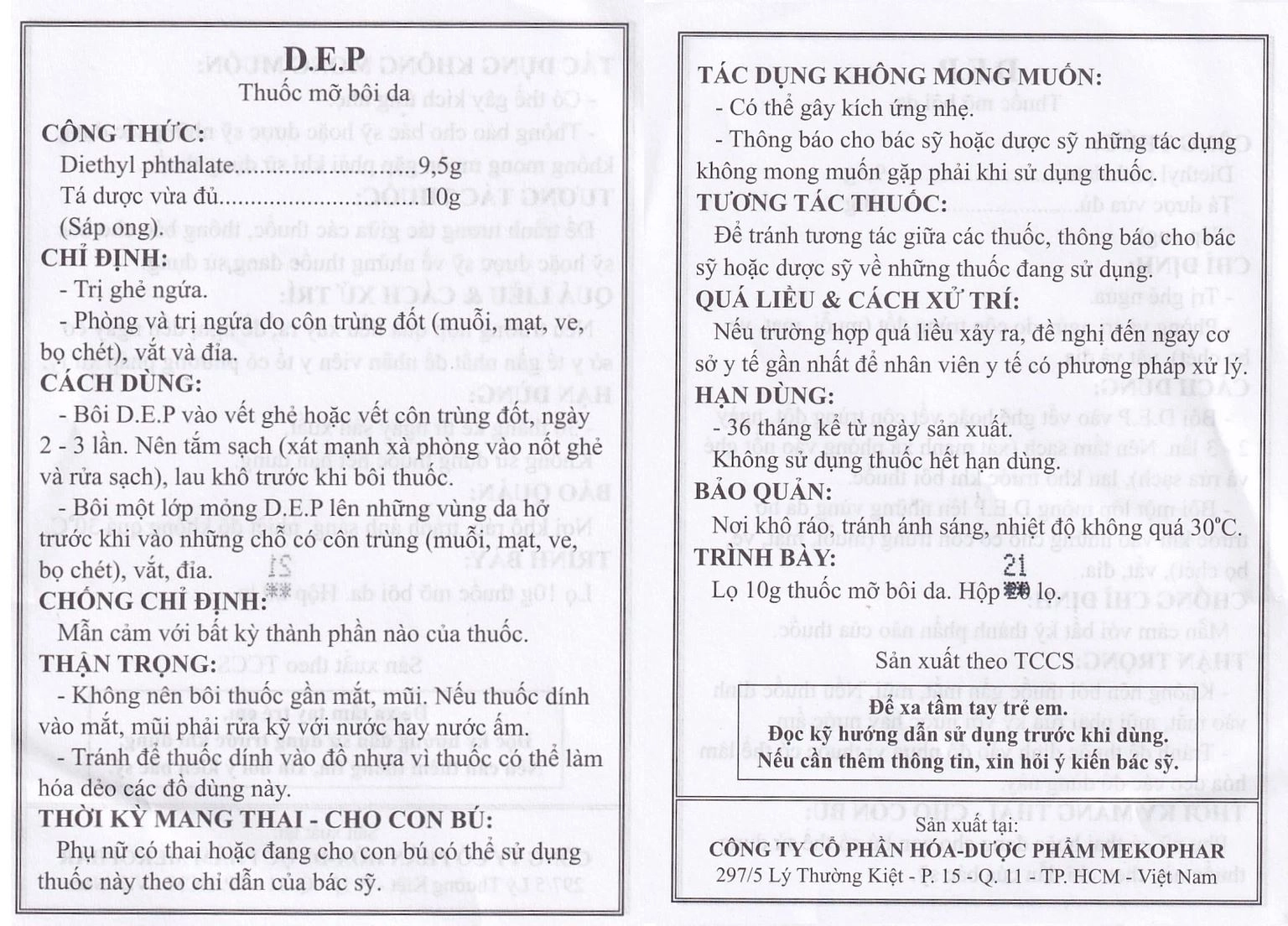 D.E.P HDSD