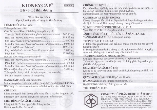 Kidneycap HDSD