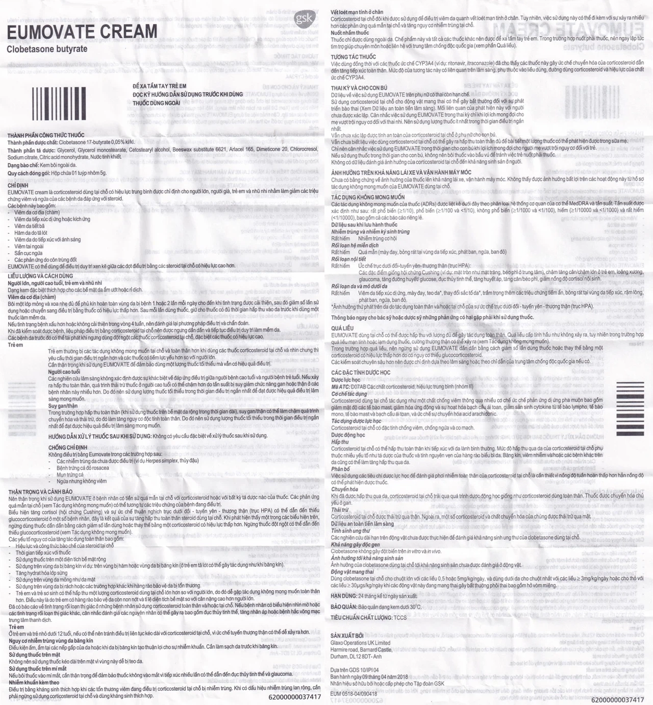 Eumovate Cream HDSD