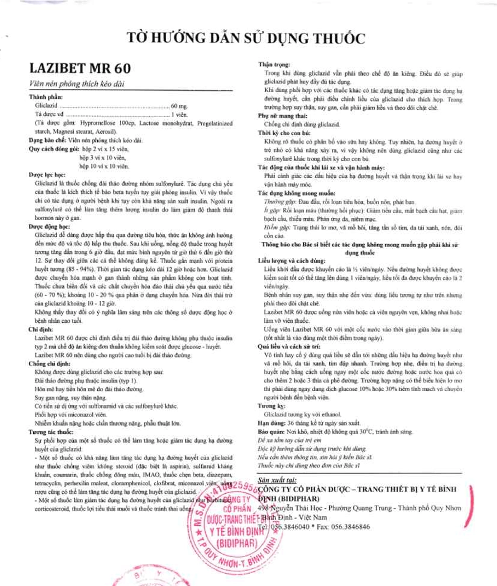 Lazibet MR 60 HDSD