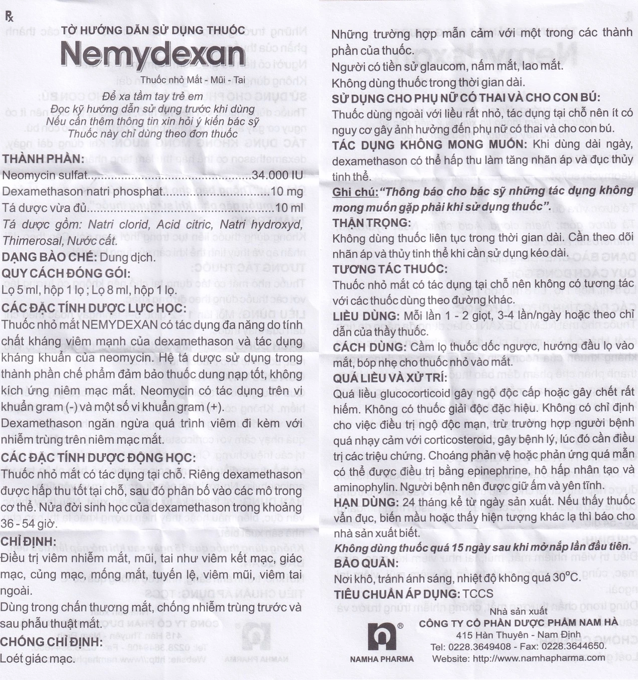 Nemydexan HDSD