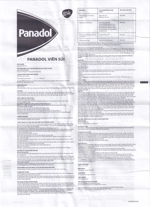 Panadol HDSD