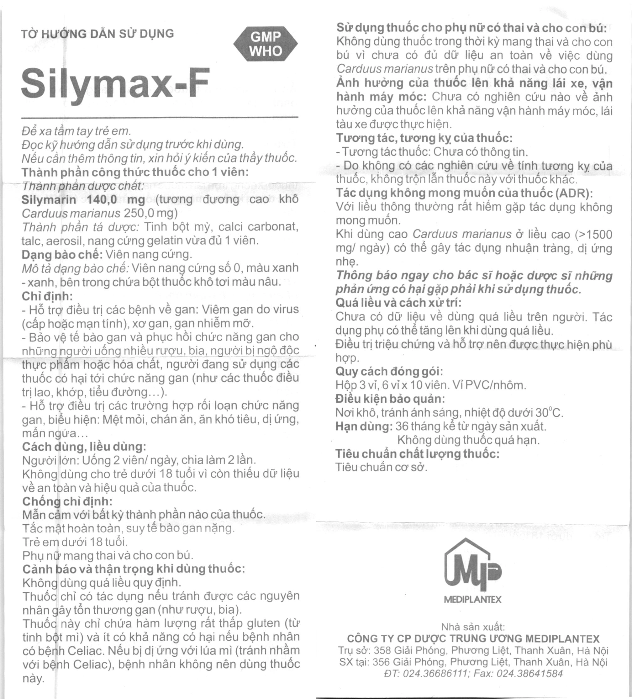 Silymax-F HDSD